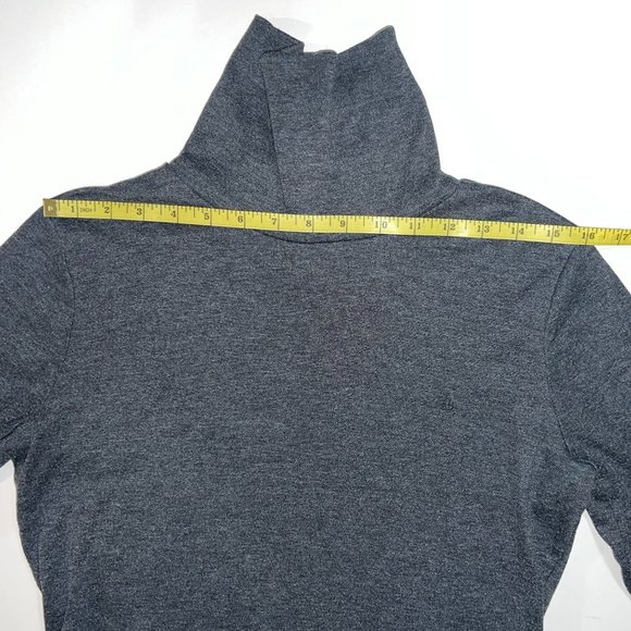 Lauren Ralph Lauren - Women's Size XL - Dark Grey Top - Cowl Neck Long Sleeve - Picture 6 of 10